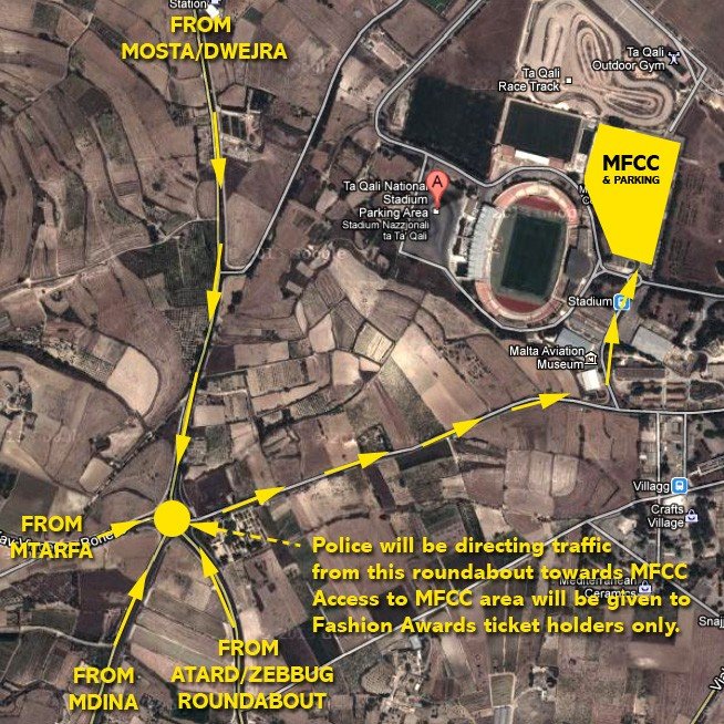 MFCC traffic arrangements map